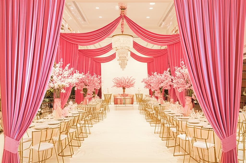 핑크 튤 분위기의 공간 인테리어